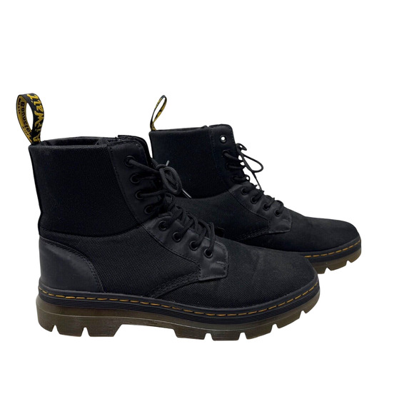 Dr. Martens Combs Leather Wyoming Boots Black Unisex Military US M11 / W12 - Picture 1 of 5